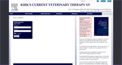 Desktop Screenshot of currentveterinarytherapy.com